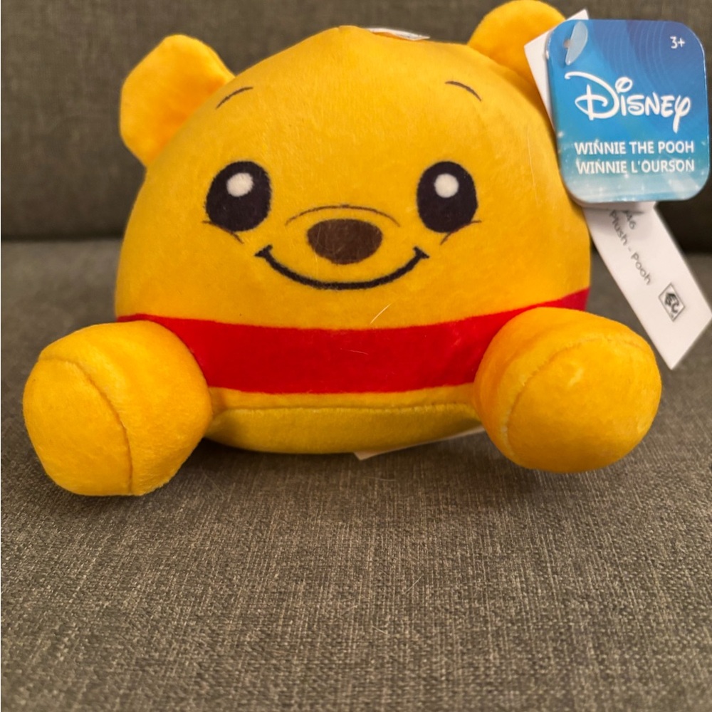 NWT Disney Winnie the Pooh Squishy Weighted Bottom Stuffed Animal
